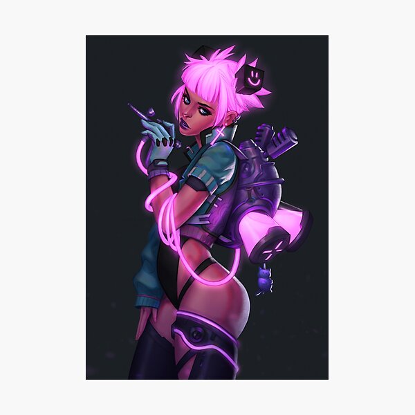 Airbrush Girl Photographic Print