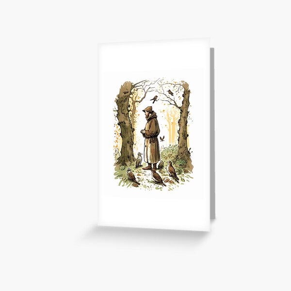 Item preview, A Serene Encounter: St. Francis and the Birds in the Forest designed and sold by HolyThreads.