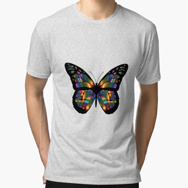 Item preview, Elegant shirt with colorful butterfly designed and sold by Gadget80.