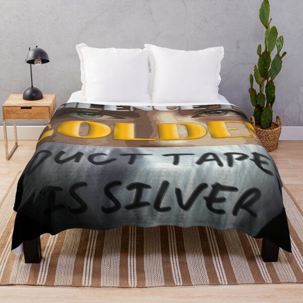Artikelvorschau, Silence is golden. Duct tape is silver. - Graphic Quote Illustration entworfen und verkauft von MindAsylum.
