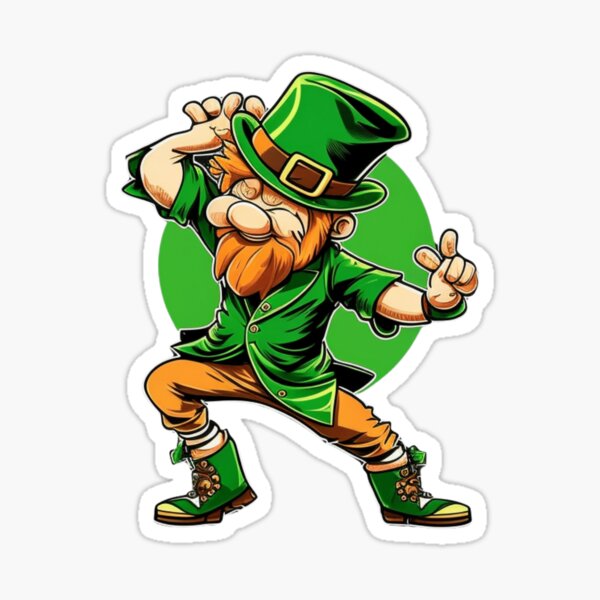 St Patricks Day Baseball - Leprechaun, Vector Format