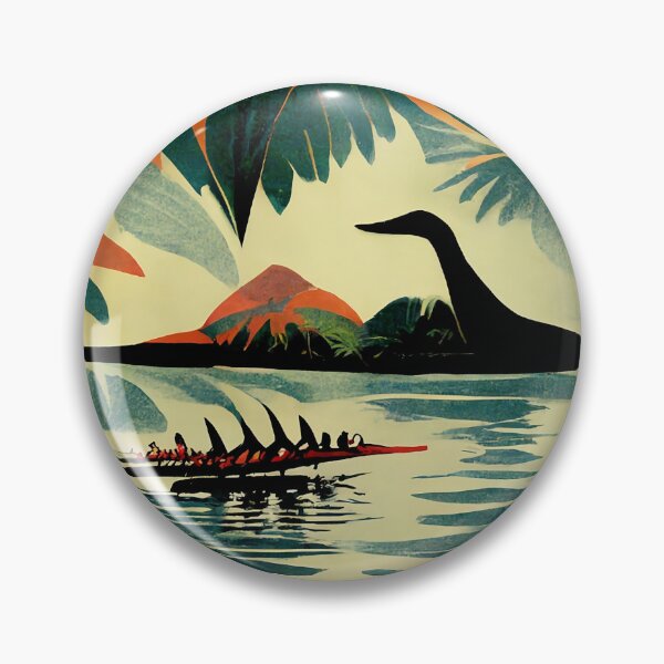 Item preview, Dinosaur in Paradise Abstract Hawaiian Print designed and sold by zwrohn.