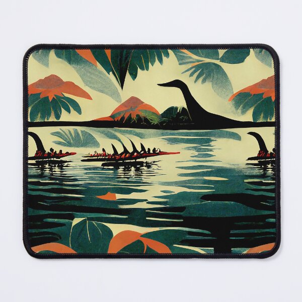 Item preview, Dinosaur in Paradise Abstract Hawaiian Print designed and sold by zwrohn.