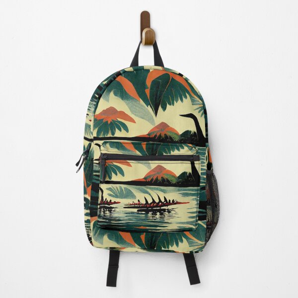Item preview, Dinosaur in Paradise Abstract Hawaiian Print designed and sold by zwrohn.