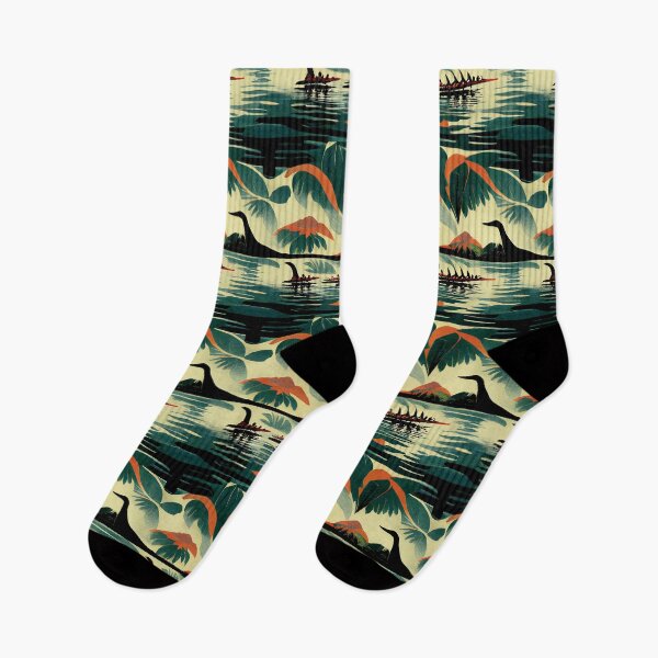 Item preview, Dinosaur in Paradise Abstract Hawaiian Print designed and sold by zwrohn.