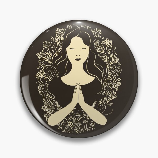 Item preview, Woman hope and nature - Beautiful girl meditation designed and sold by GreissDesign.