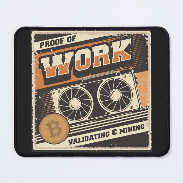 Item preview, Bitcoin Proof Of Work Vintage Retro Design designed and sold by GeorgiosT.