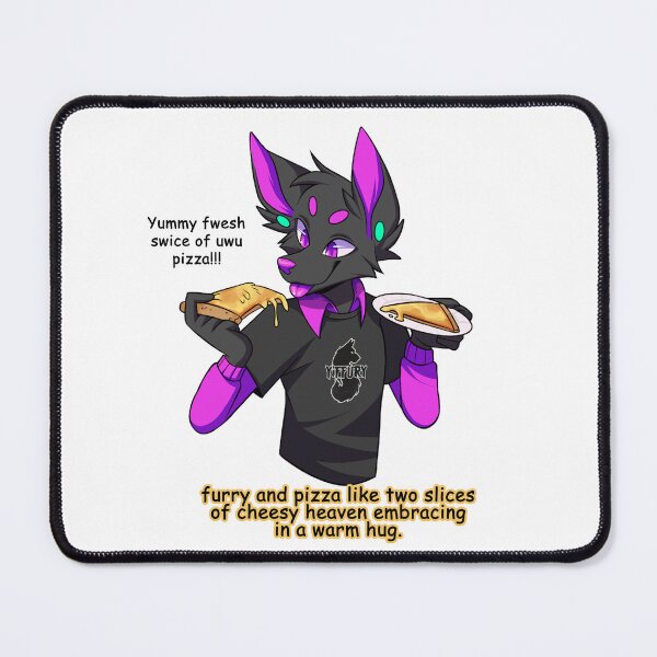 Item preview, Furry Wolf LOVES PIZZA designed and sold by YIFFURY.