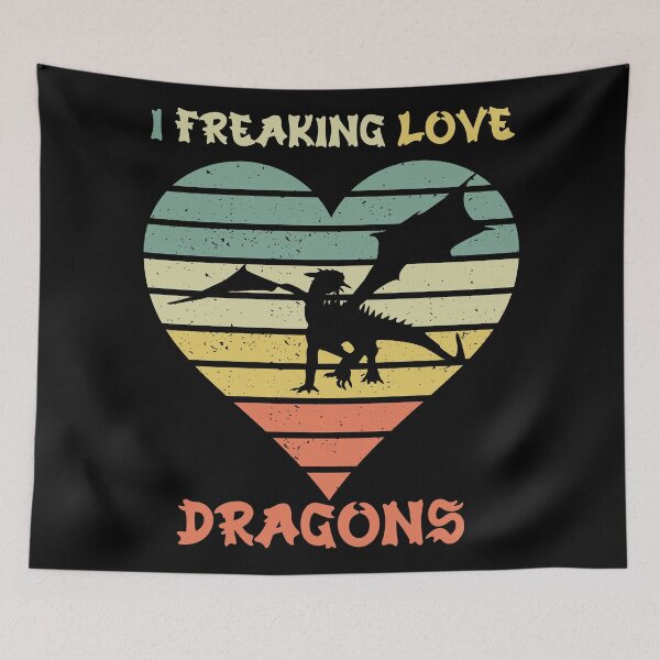 Item preview, I Freaking Love Dragons designed and sold by Fhfarms.