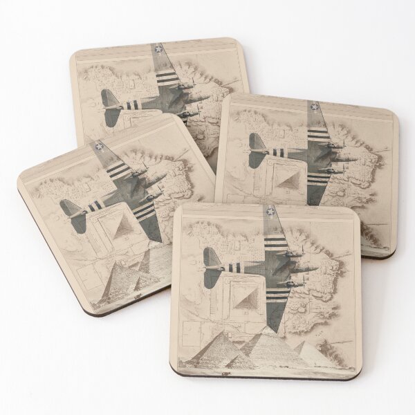 Item preview, C- 47 SKYTRAIN ABOVE THE GREAT PYRAMIDS OF GIZA  designed and sold by boltjesdesign.