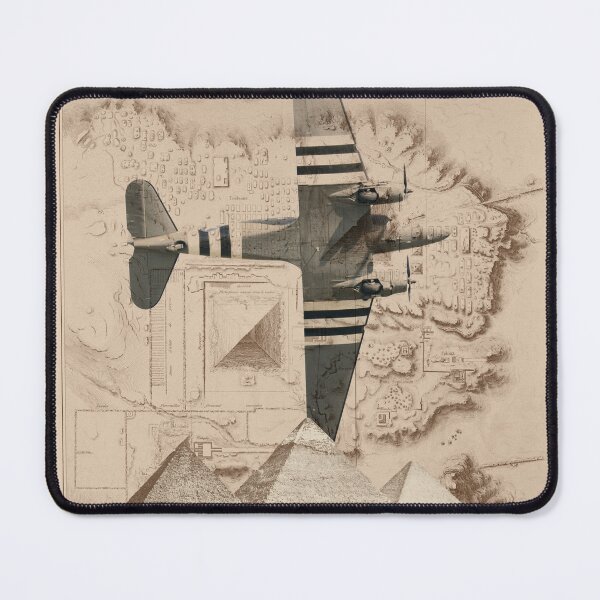 Item preview, C- 47 SKYTRAIN ABOVE THE GREAT PYRAMIDS OF GIZA  designed and sold by boltjesdesign.