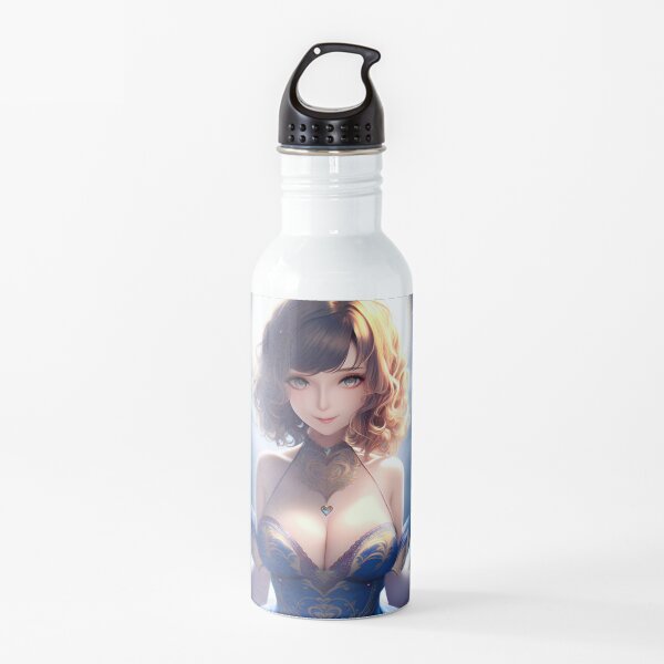 Waifu Moon Goddess Doll Water Bottle