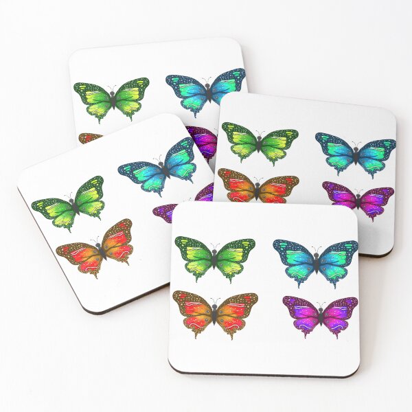 Item preview, Colorful butterflies  designed and sold by OneDrawingGirl.