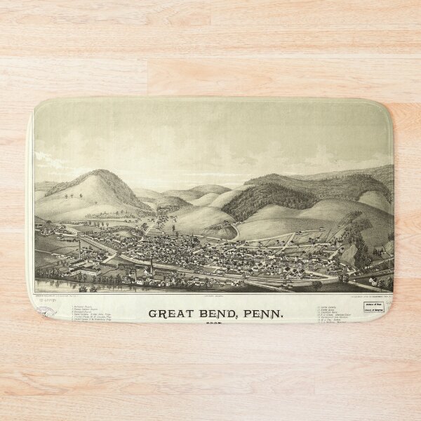 Item preview, Great Bend, Pennsylvania (1887) designed and sold by allhistory.