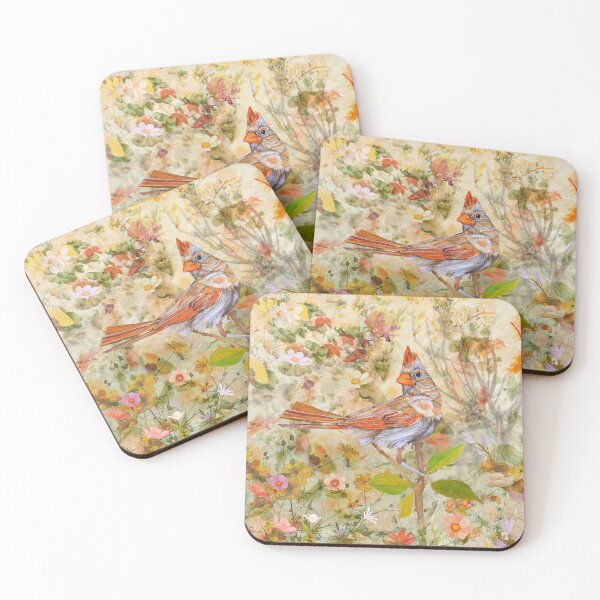 Item preview, Cardinal Among Flowers designed and sold by Angeles M. Pomata.