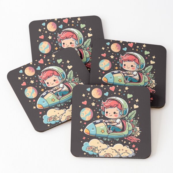 Item preview, Rocket Boy Soars High Like a Bird in the Sky designed and sold by EvyeniaArt.