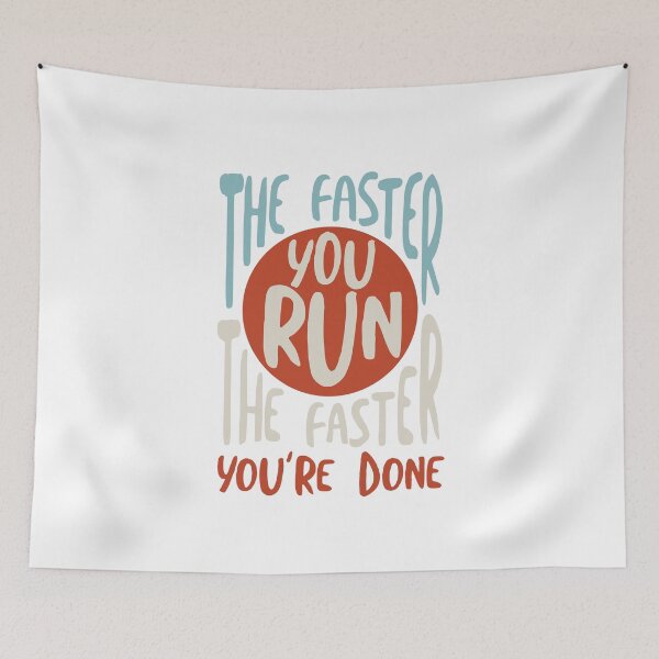 Item preview, Funny Runner Saying The Faster You Run designed and sold by whyitsme.