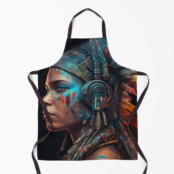 Aperçu de l'œuvre Femme indienne multicolore créée et vendue par Print-Online.