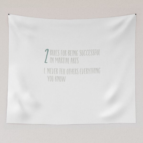 Item preview, Funny Martial Arts 2 Rules for Being Successful designed and sold by whyitsme.