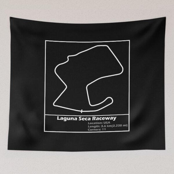 Item preview, Laguna Seca Raceway (White) designed and sold by Flamurdesign.