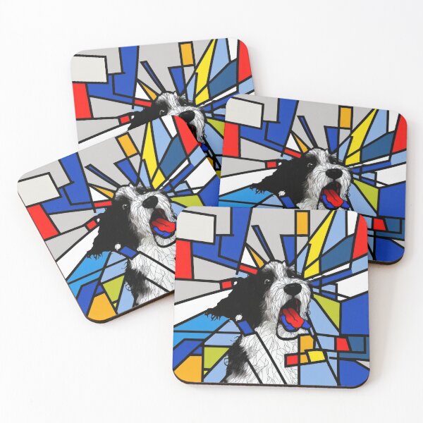 Item preview, Dog Piet Mondrian Scream designed and sold by Animally-Ai.