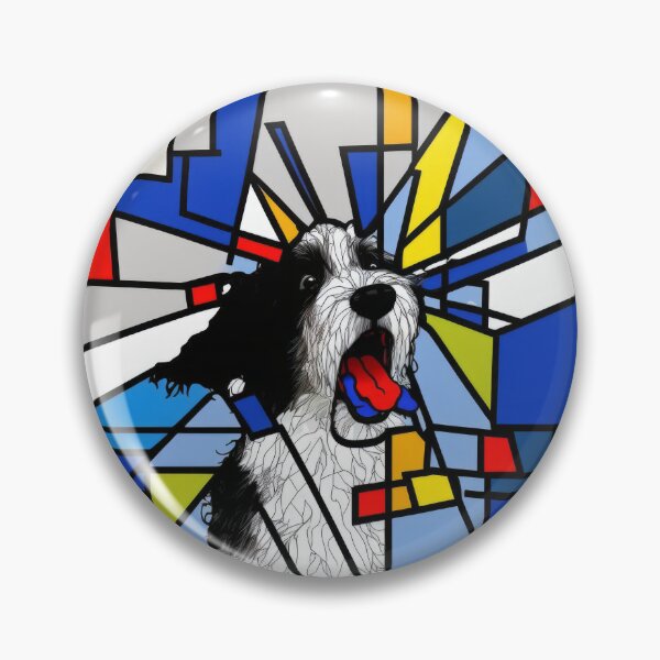 Item preview, Dog Piet Mondrian Scream designed and sold by Animally-Ai.