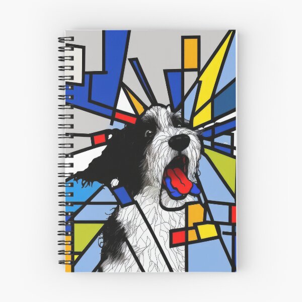 Item preview, Dog Piet Mondrian Scream designed and sold by Animally-Ai.