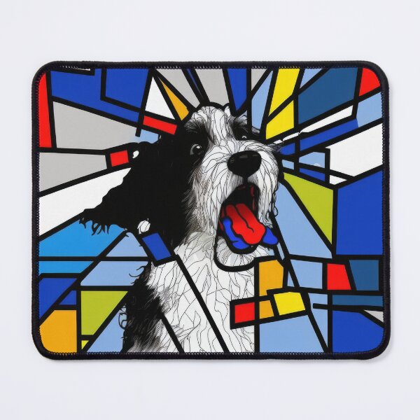 Item preview, Dog Piet Mondrian Scream designed and sold by Animally-Ai.