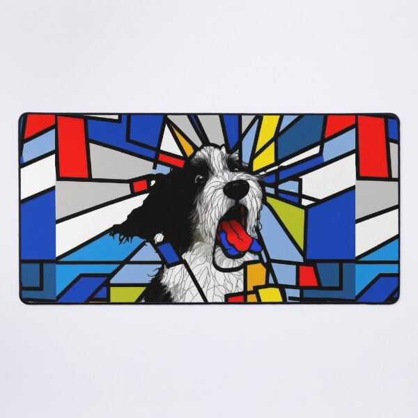 Item preview, Dog Piet Mondrian Scream designed and sold by Animally-Ai.
