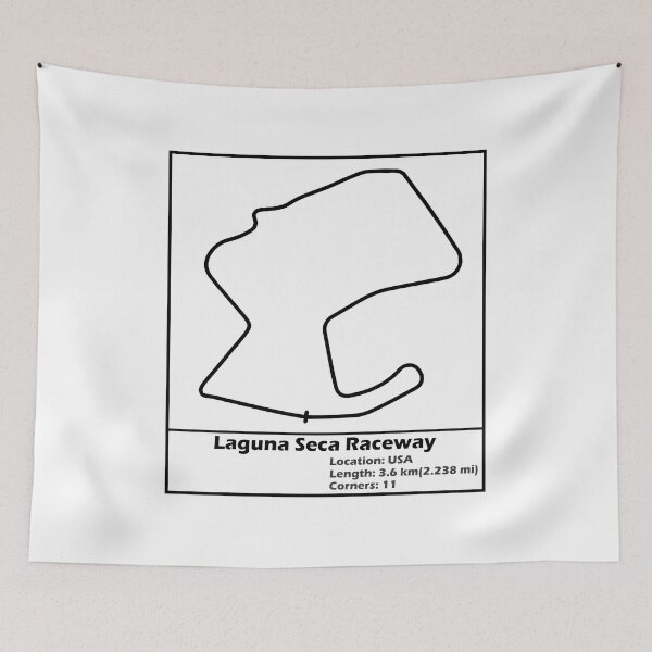 Item preview, Laguna Seca Raceway (Black) designed and sold by Flamurdesign.