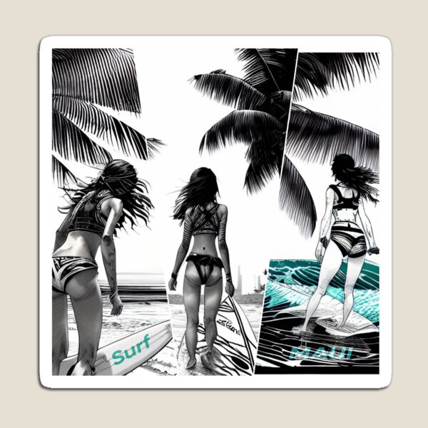 Aperçu de l'œuvre Maui Surf créée et vendue par SerafinDesign.