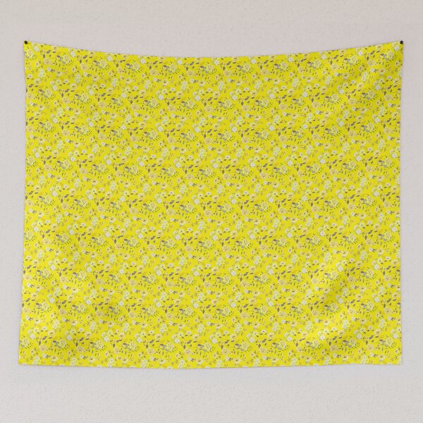 Item preview, Yellow Roses on Sunshine Yellow Background designed and sold by Darcy777.