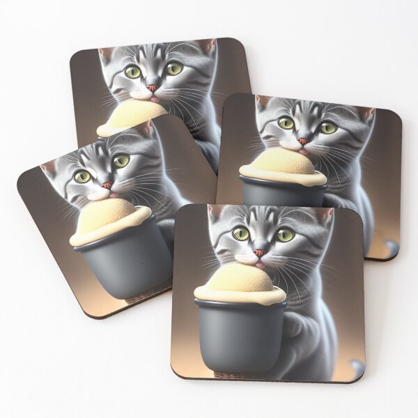 Item preview, Kitty With Cream designed and sold by Deadlyhal.