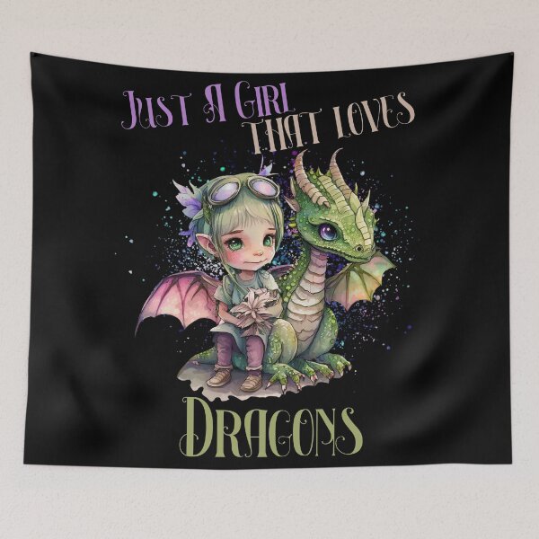 Item preview, Just A Girl That Loves Dragons designed and sold by Fhfarms.