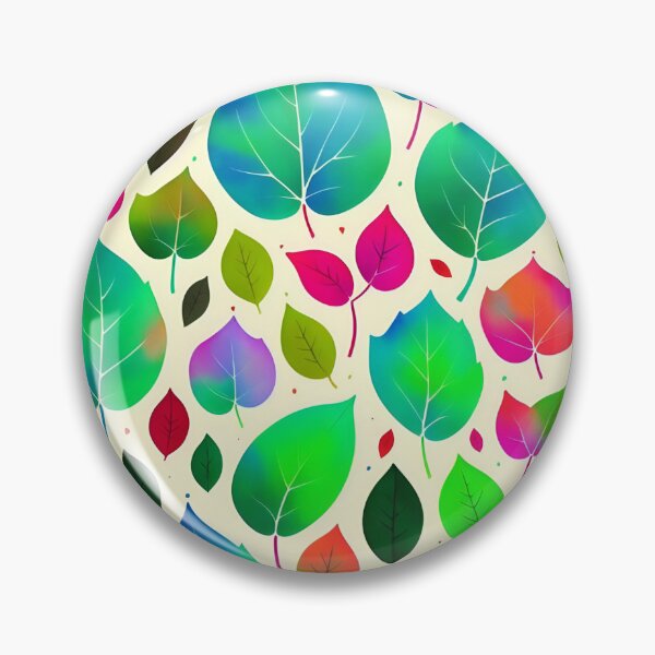 Item preview, Rainbow Leaves Pattern Art designed and sold by amithachapa.