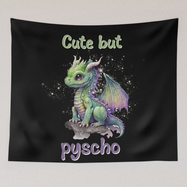 Item preview, Cute But Phscho, Baby Dragon designed and sold by Fhfarms.