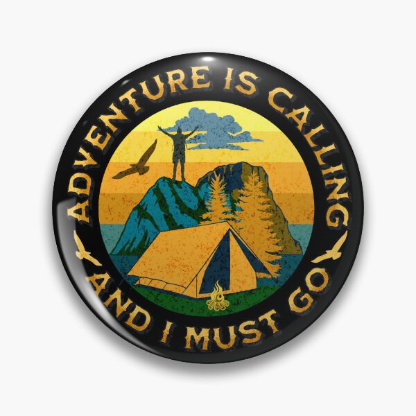 Artikelvorschau, Abenteuer ruft Wander- und Campingdesign entworfen und verkauft von Hearts Of Appalachia.