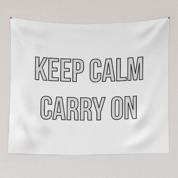 Item preview, keep calm carry on designed and sold by Zelius.