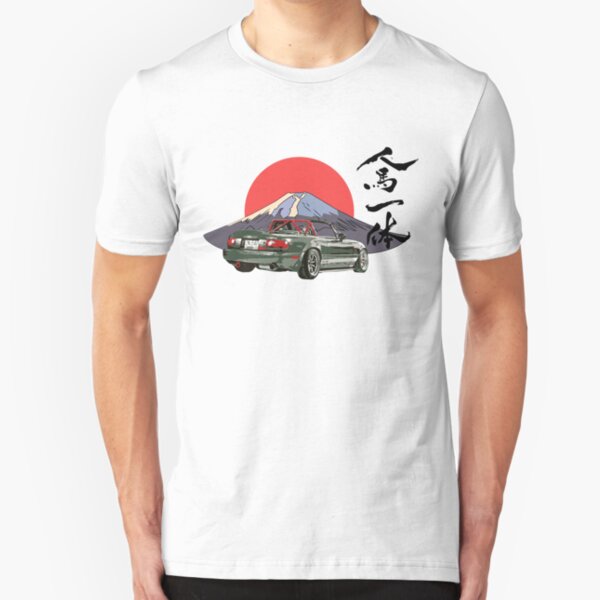 Mazda Miata/Mx5 - Jinba Ittai Mount Fuji edition Slim Fit T-Shirt