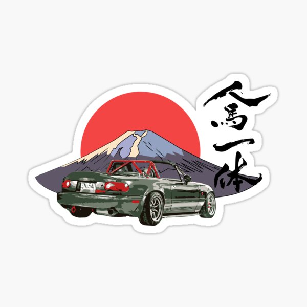 Mazda Miata / Mx5 - Édition Jinba Ittai Mount Fuji Sticker