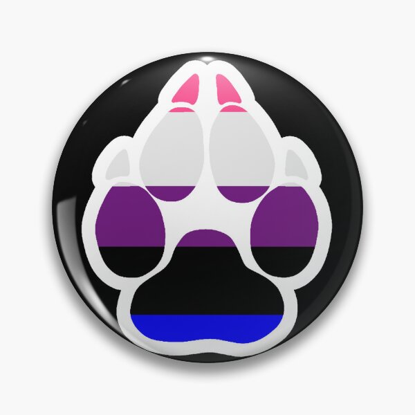 Pride paw (Gender fluid) Pin