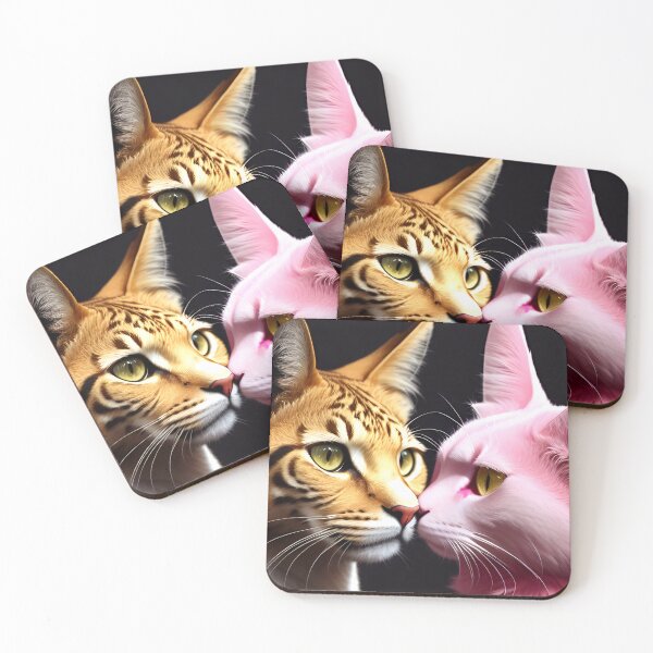 Item preview, Cat Kissing Illustration / GTIllustration008 designed and sold by Grafititee.