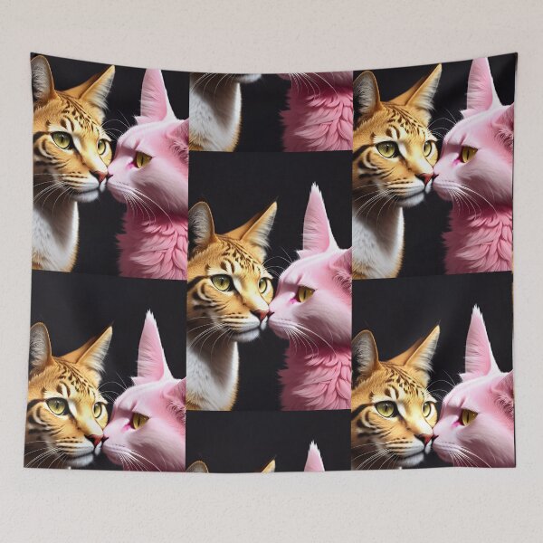 Item preview, Cat Kissing Illustration / GTIllustration008 designed and sold by Grafititee.