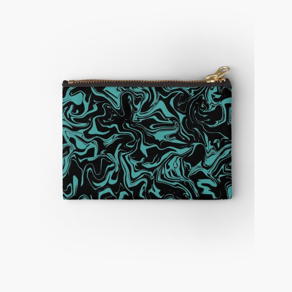 Item preview, Teal and Black Oil Spill  designed and sold by WildNClassyFun.