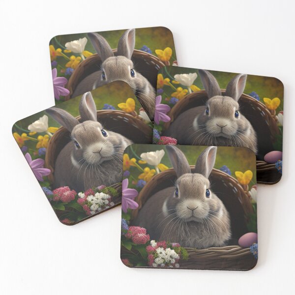 Item preview, Easter Bunny Surrounded by Flowers designed and sold by Expressive Vision.