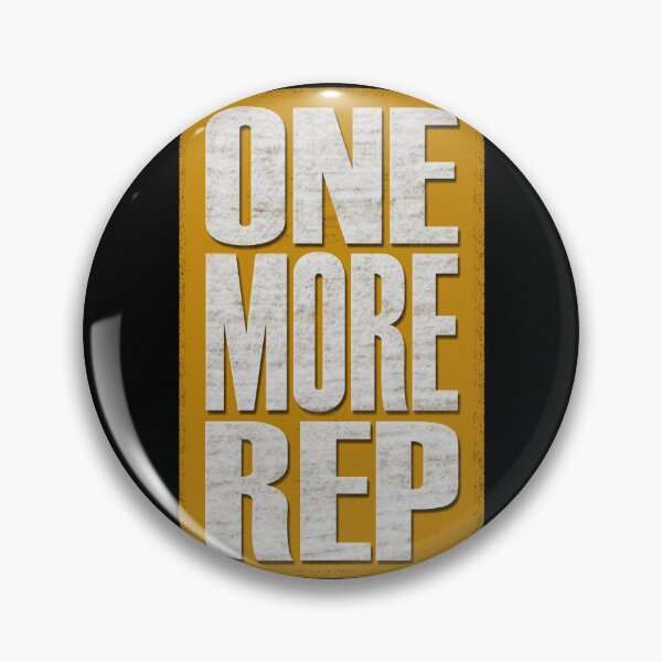 Item preview, One More Rep - Yellow, black, white - fitness, motivational designed and sold by Honest-Quotes.