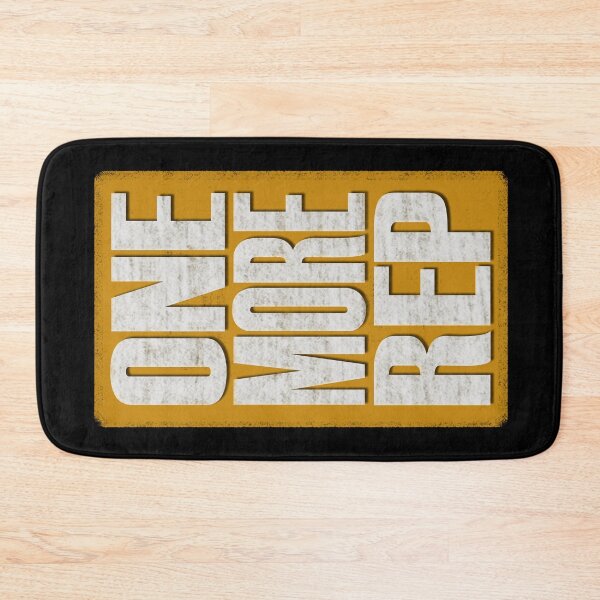 Item preview, One More Rep - Yellow, black, white - fitness, motivational designed and sold by Honest-Quotes.