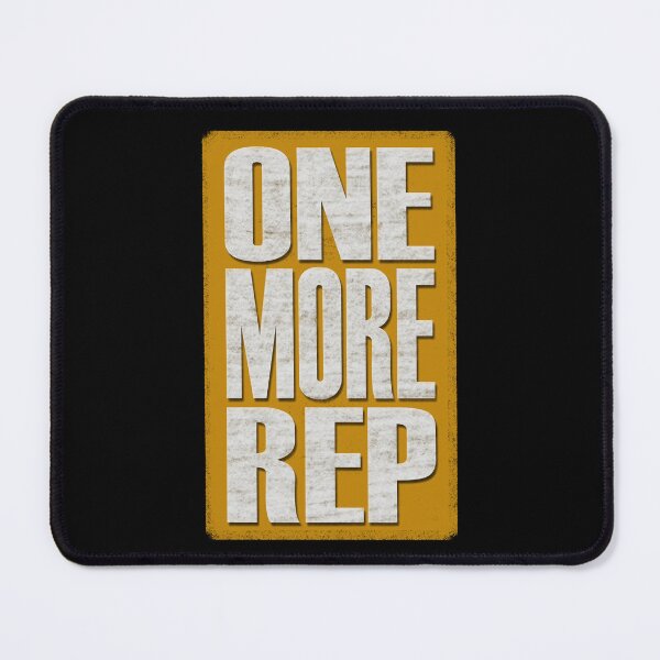 Item preview, One More Rep - Yellow, black, white - fitness, motivational designed and sold by Honest-Quotes.
