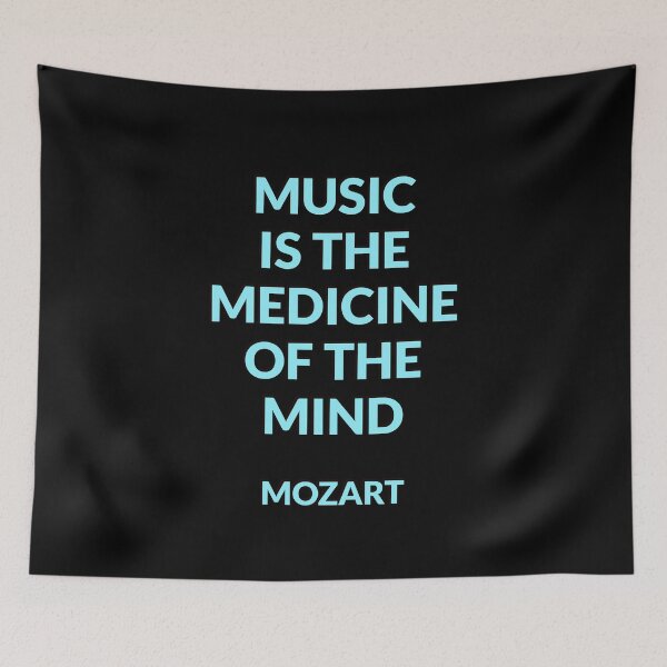 Item preview, Mozart Quotes - Music is the medicine of the mind - quotes about music designed and sold by Inspirationmotivation.