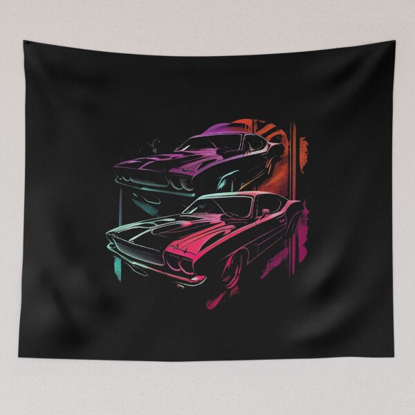 Item preview, Vintage Muscle Cars Synthwave designed and sold by pedrogag.